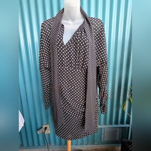 Joie Black and White Polka Dot Dress